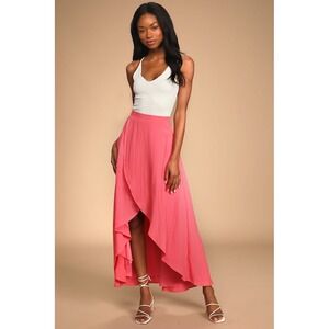 Women’s Pink High-Low Skirt